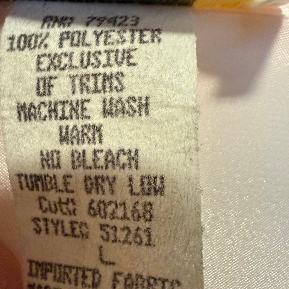 NWT Vintage Dentelle Pink Satin Long Robe Rose Lace Trim Size Large Deadstock - Picture 13 of 13